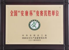 全国“安康杯”优胜单位（2013年度）